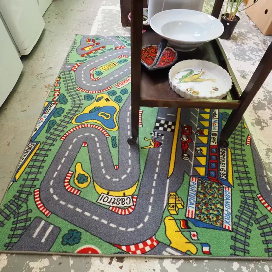 child's road layout floor mat L-1600 W-1140