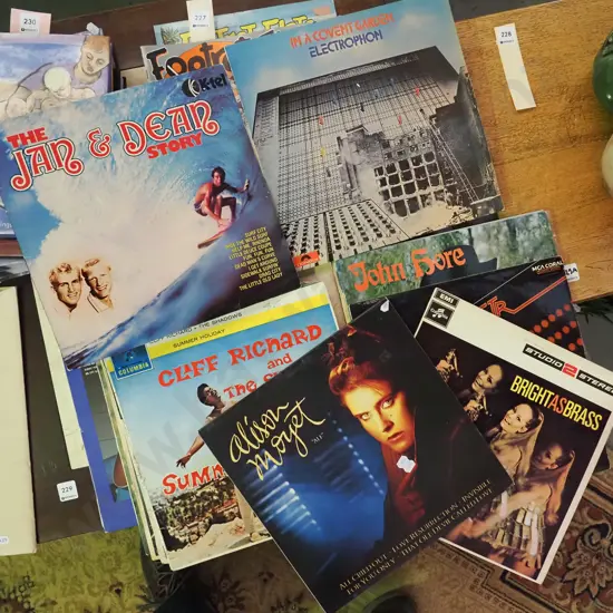 LPs; Alison Moyet, Bright As Brass, John Hore