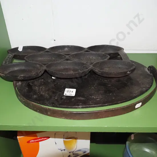 cast iron gem stones, griddle