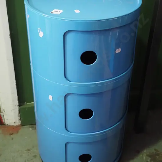 Mocka cylindrical storage cabinet / end table