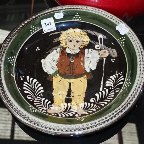 hand-painted German wall charger