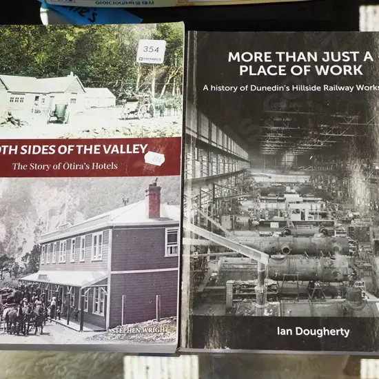 Hillside workshops and Otira books