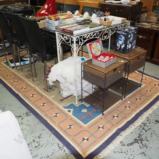 woven multi coloured plastic floor mat L-2700 W-1720