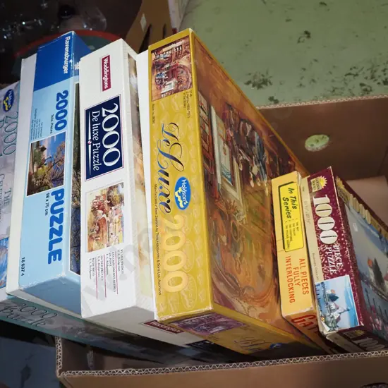 box of puzzles