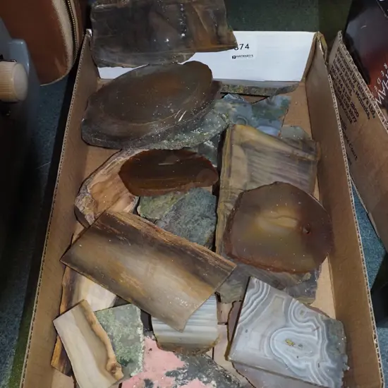 various cut and polished stones