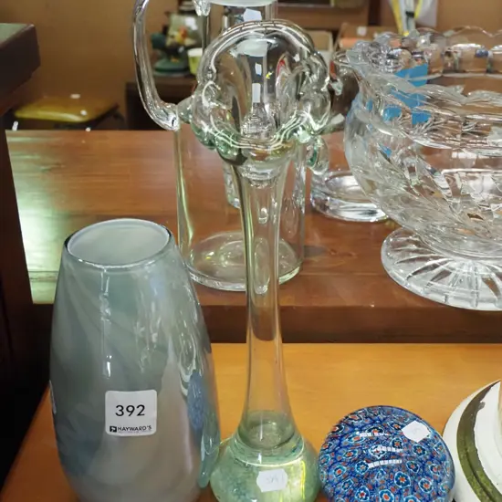 Jack in the pulpit vase vase, swirl vase, paperweight Tallest H-280