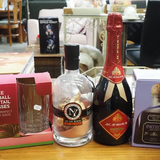 cocktail mixer, wine, tequila coffee liqueur