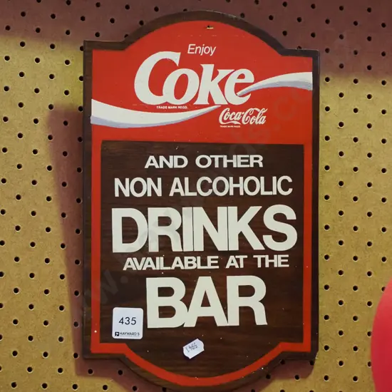 Coca Cola advertising print on board