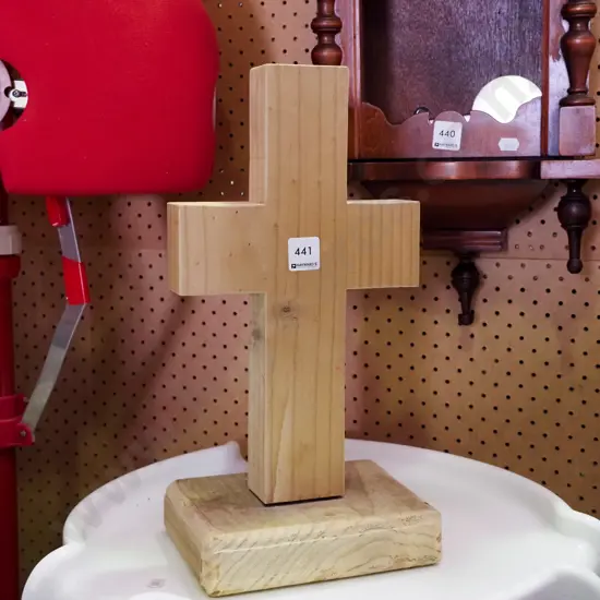 homemade wooden crucifix