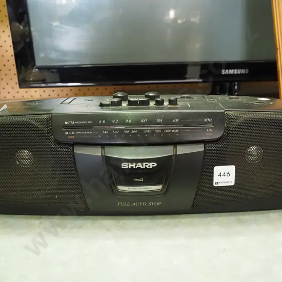 Sharp radio cassette player