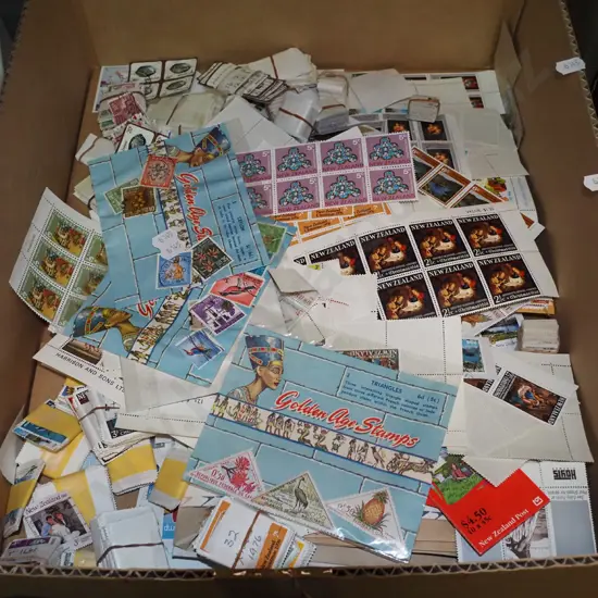 box of stamps