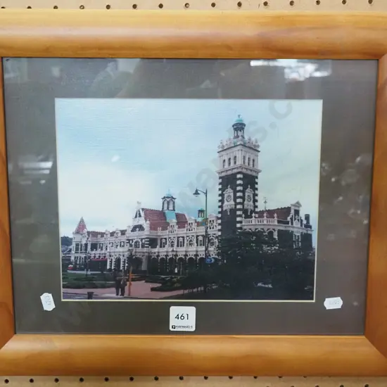 framed photo print - Dunedin Railway Station