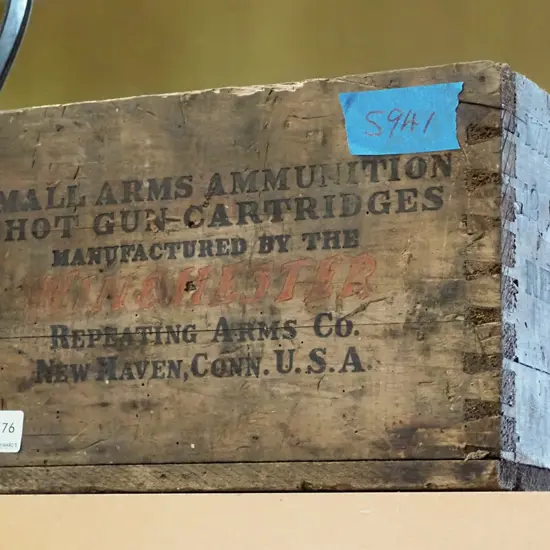 vintage Wincester ammunition crate