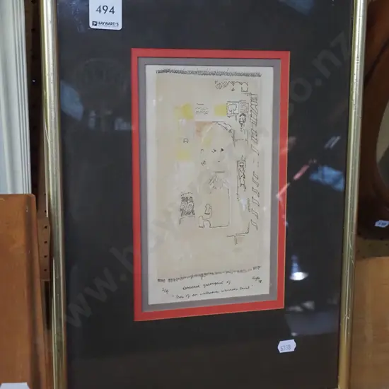 Greg Hyde framed ltd edition print 2/4 - Icon on a Warrior Stain