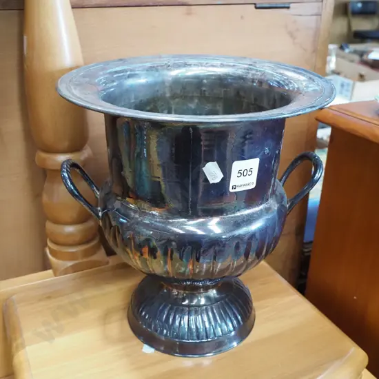 large plated ware double handled vase H-240