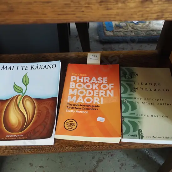 3x Maori books