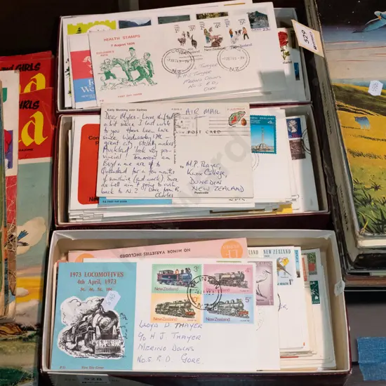 3x boxes of first day covers