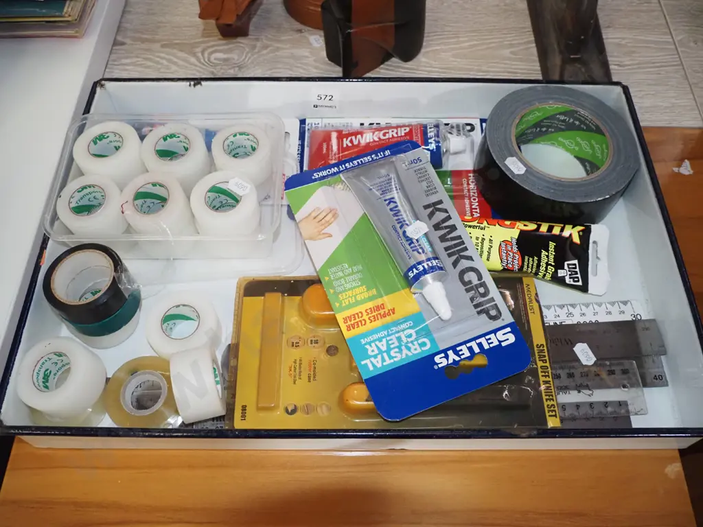 enamel tray, cellotape, duct tape etc Image 1++