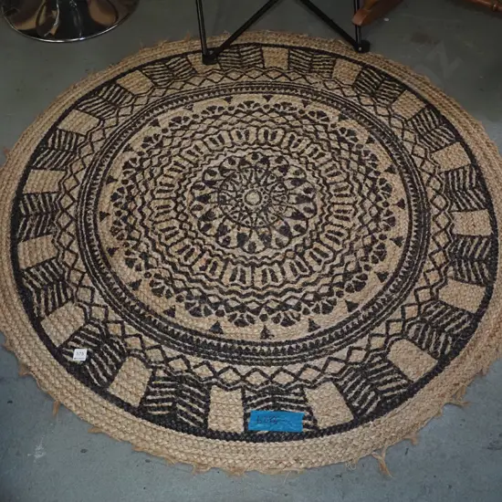 woven jute circular floor mat Diam-1260