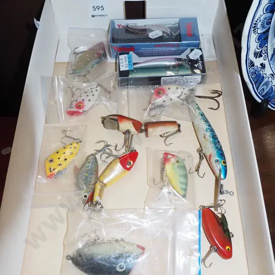 box of fishing lures