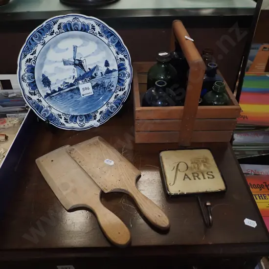 delft wall charger, butter pats, wall charger