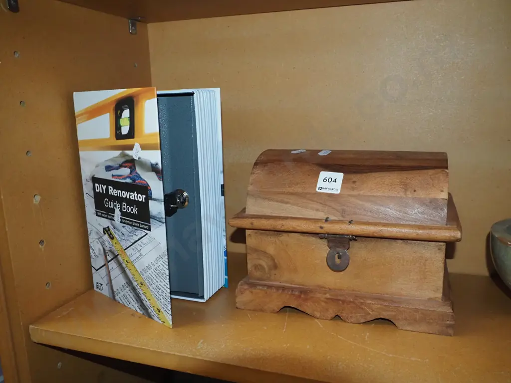 small wooden chest, cash box book Image 1++