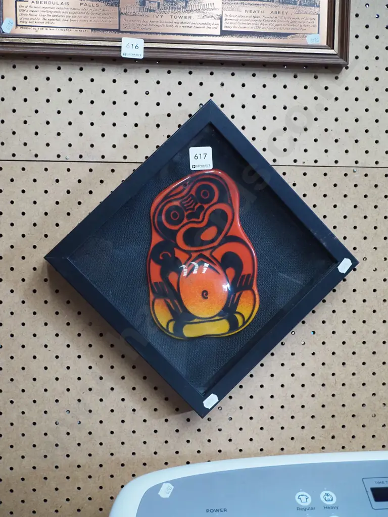 framed glass tiki Image 1++