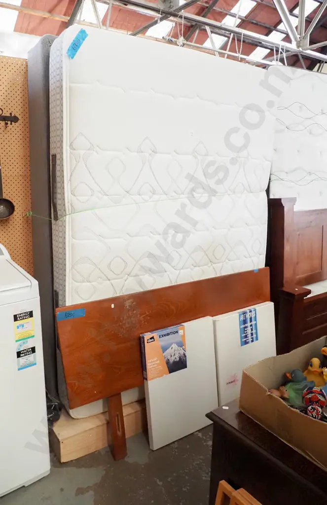 Sealey queen  bed base and mattress - slight mark to 1 edge Image 1++