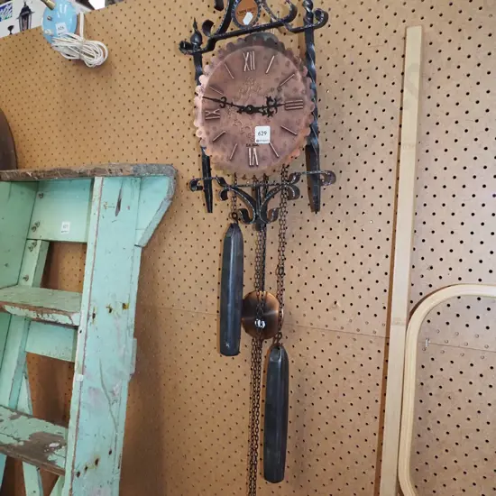 retro pendulum wall clock