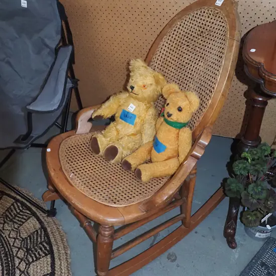 mahogany and bergere rockingchair