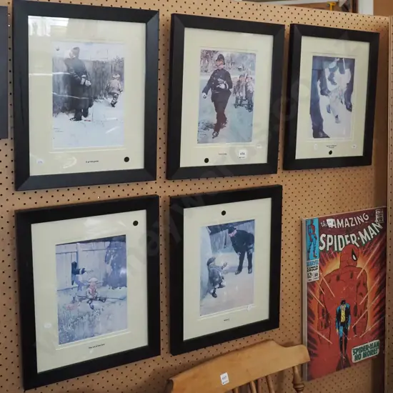 5x British policeman prints