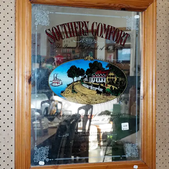 Southern Comfort advertising mirror