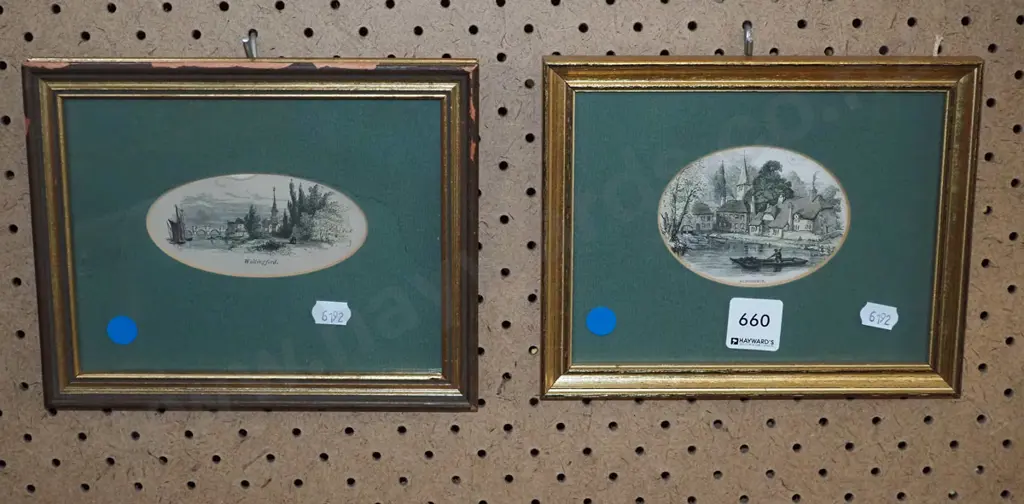 2x small prints - English scenes Image 1++