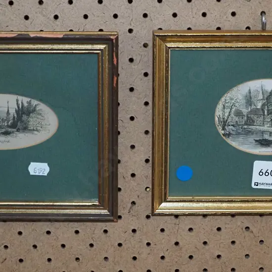 2x small prints - English scenes