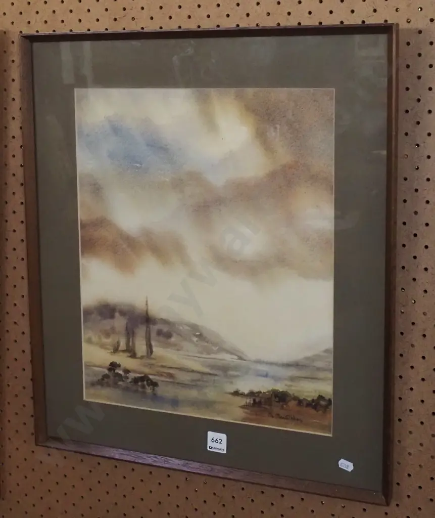 framed watercolour - landscape Image 1++