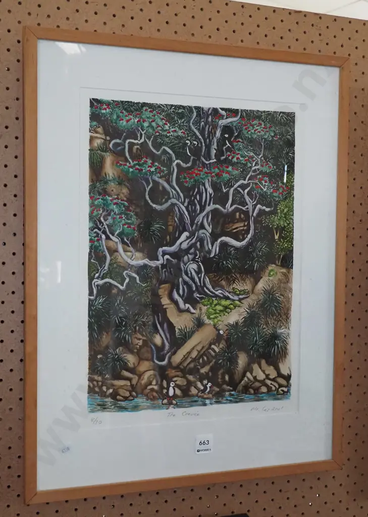 framed ltd edition print - crevice - under glass needs a clean Image 1++