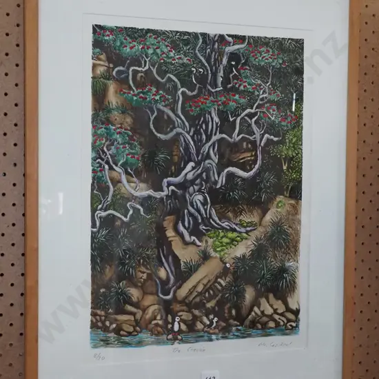 framed ltd edition print - crevice - under glass needs a clean