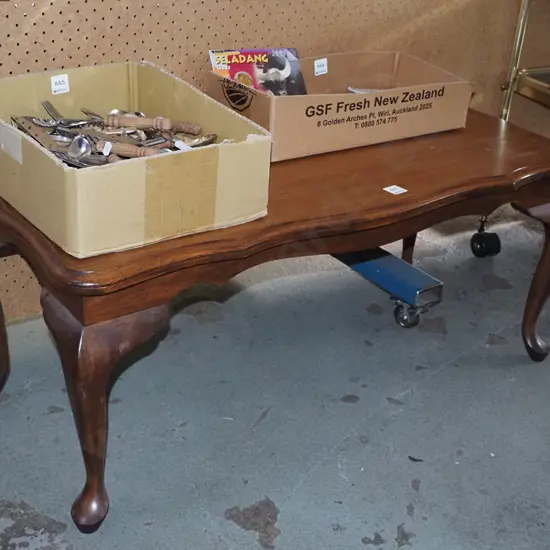 oak cab leg coffee table