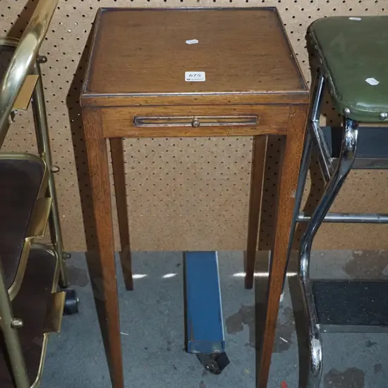 small telephone table/jardiniere stand with pull out shelf H-620 W-280 D-270