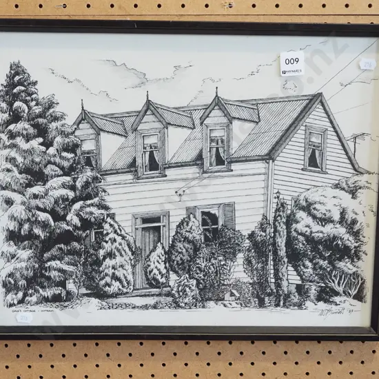 framed print - Gale's cottage Outram