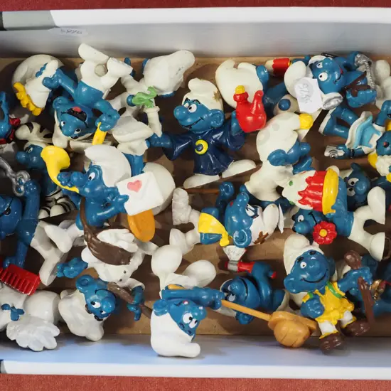 box of Smurfs