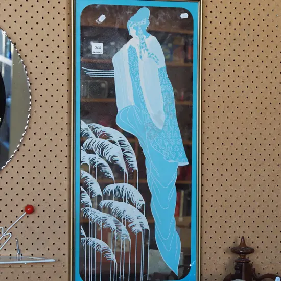 reproduction deco picture mirror - some fading