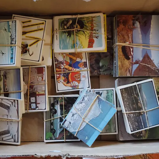box of collector cards