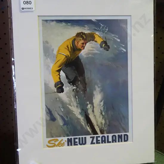 unframed reproduction Ski NZ print