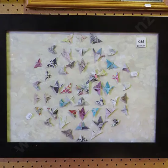 framed origami - birds