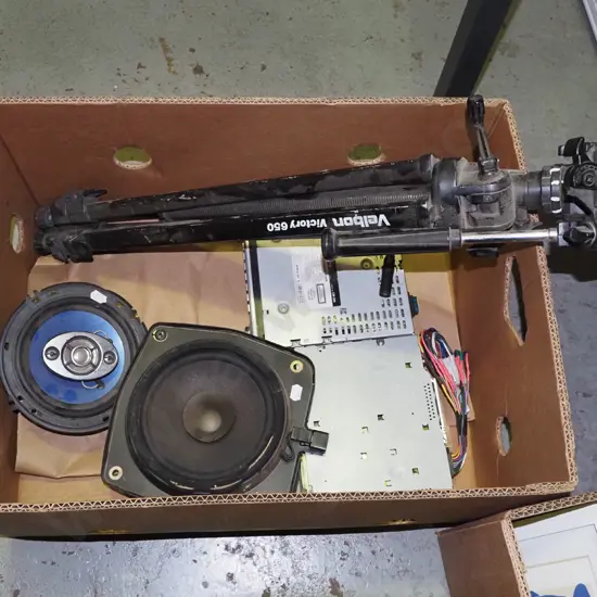 tripod, car stereo parts