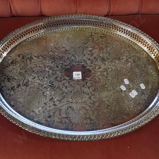 large plated ware tray L-550