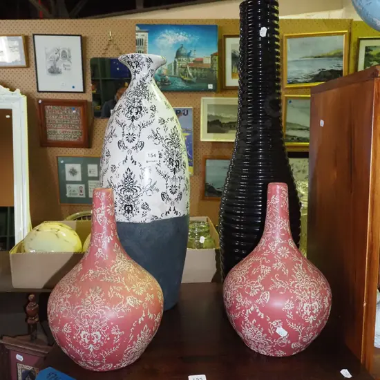 4x vases Tallest H-600