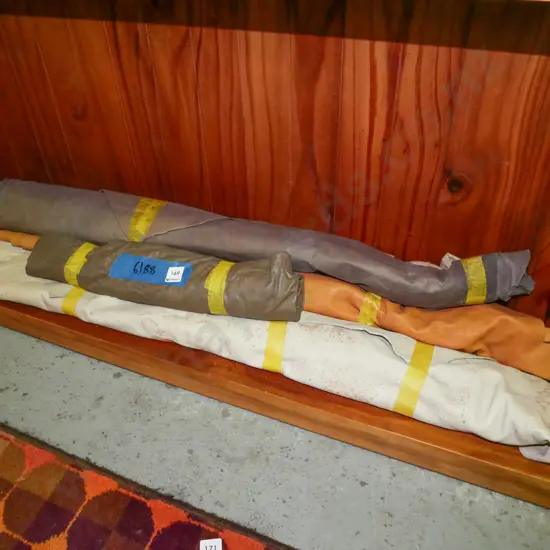 various rolls of leather