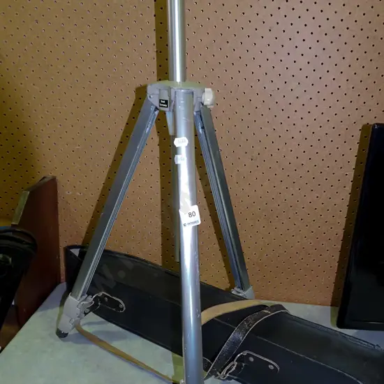 camera, tripod, carry case